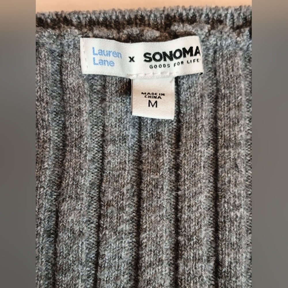 𝐒𝐨𝐧𝐨𝐦𝐚 𝐋𝐚𝐮𝐫𝐞𝐧 𝐋𝐚𝐧𝐞 𝐗 𝐓𝐚𝐧𝐤 𝐑𝐢𝐛𝐛𝐞𝐝 𝐆𝐫𝐚𝐲 𝐃𝐫𝐞𝐬 - Picture 4 of 6